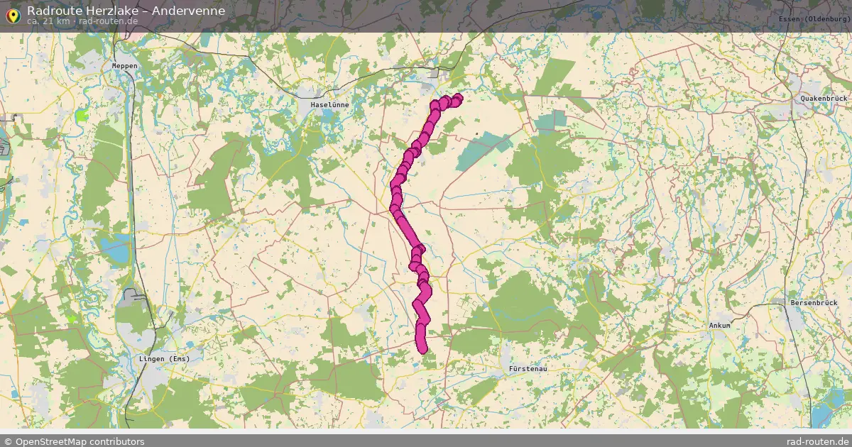 Radtour Herzlake – Andervenne