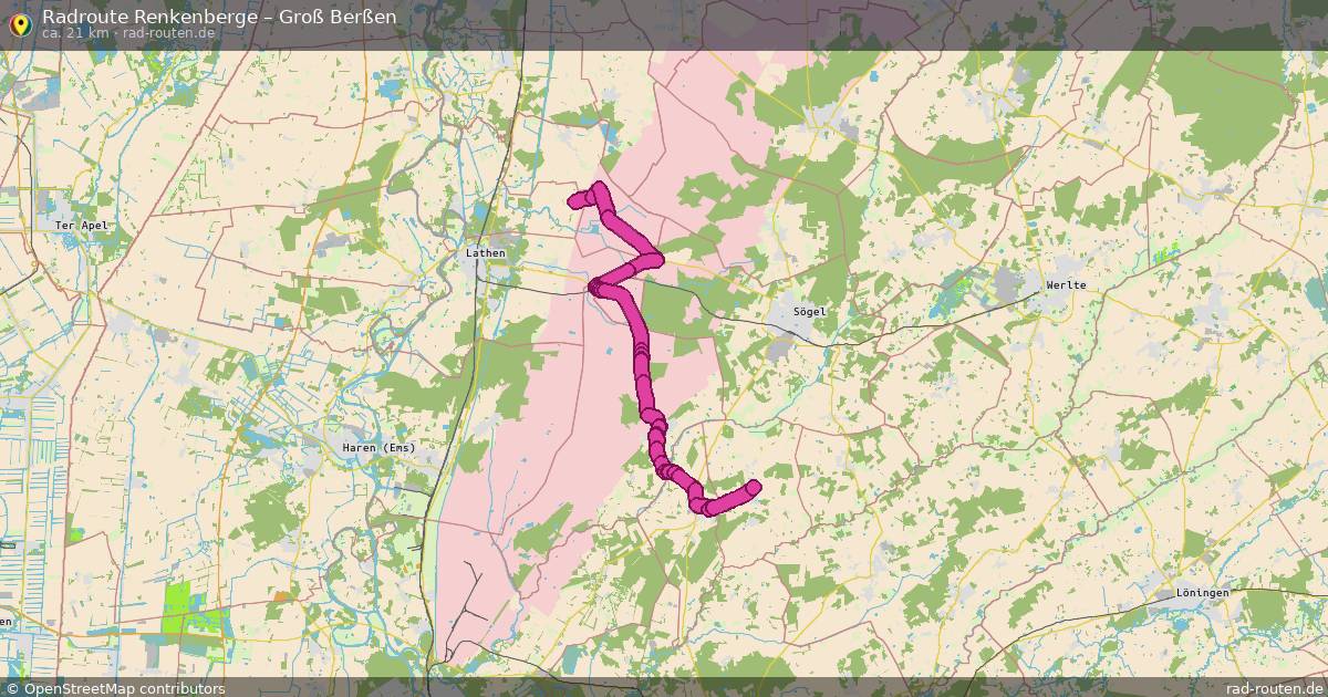 Fahrradroute Renkenberge – Groß Berßen