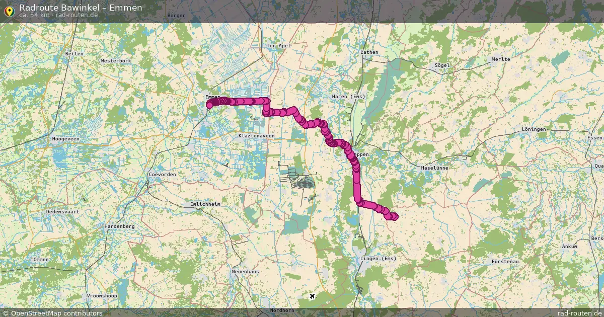 Fahrradroute Bawinkel – Emmen