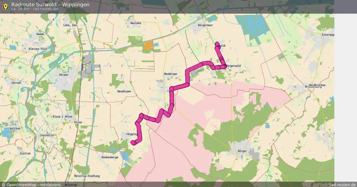 Fahrradroute Surwold – Wippingen