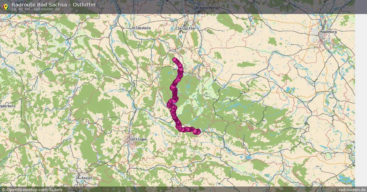 Fahrradroute Bad Sachsa – Ostlutter