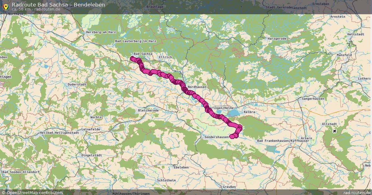 Fahrradroute Bad Sachsa – Bendeleben