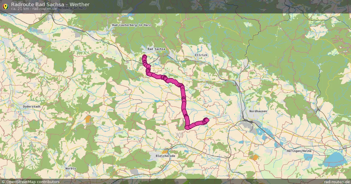 Radtour Bad Sachsa – Werther