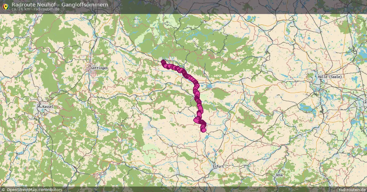 Radtour Neuhof – Gangloffsömmern