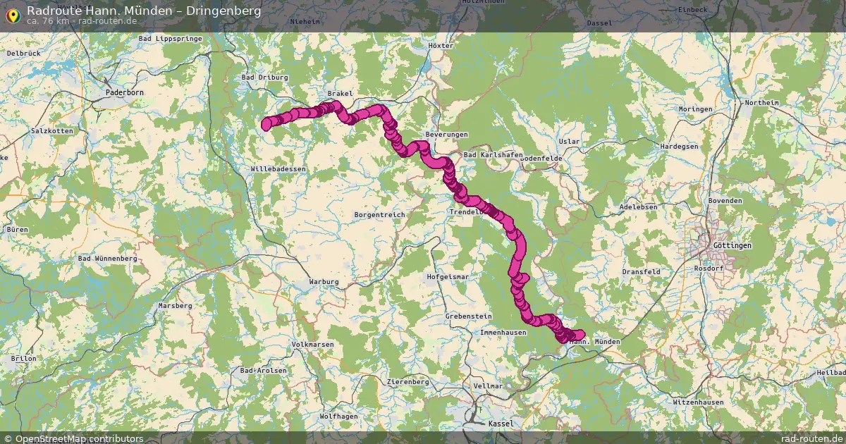 Radtour Hann. Münden – Dringenberg