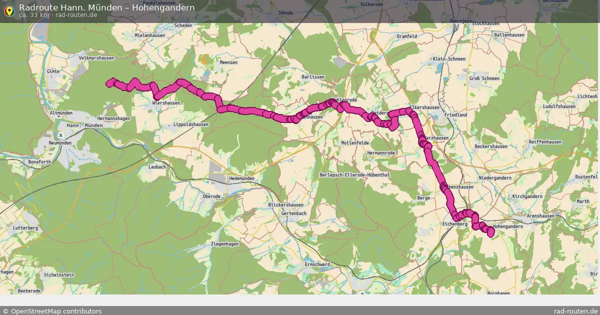 Radtour Hann. Münden – Hohengandern