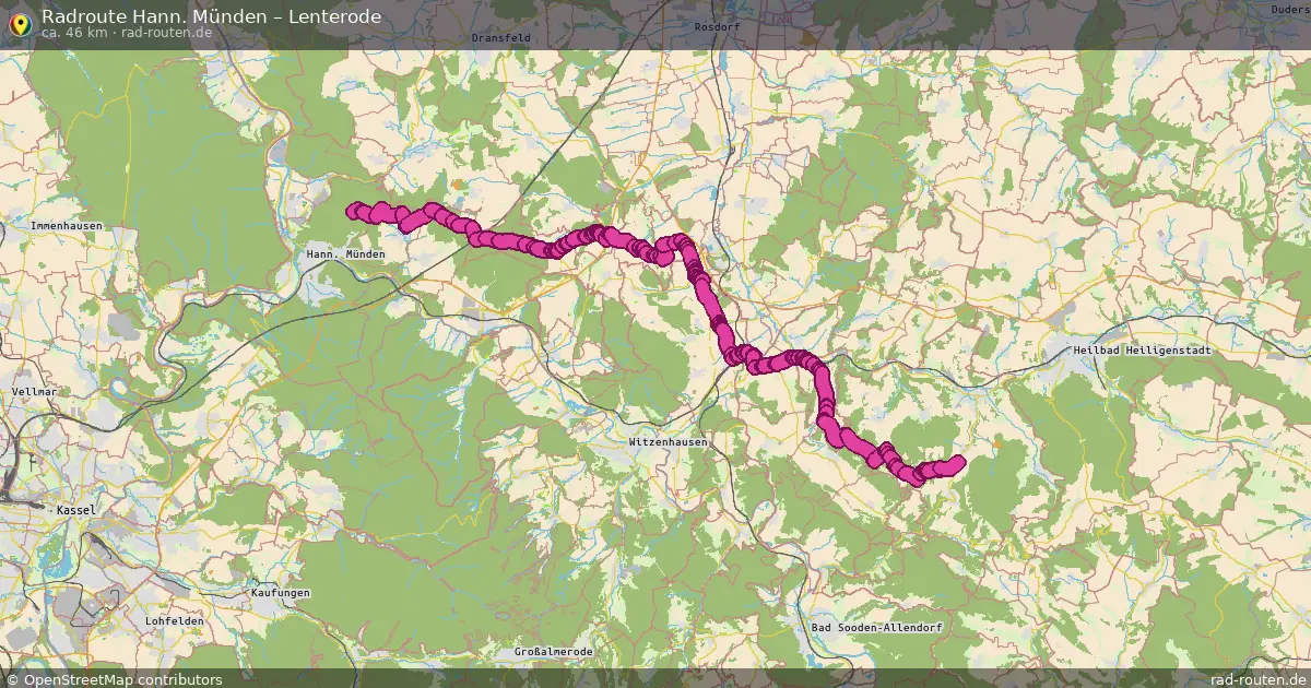 Radtour Hann. Münden – Lenterode