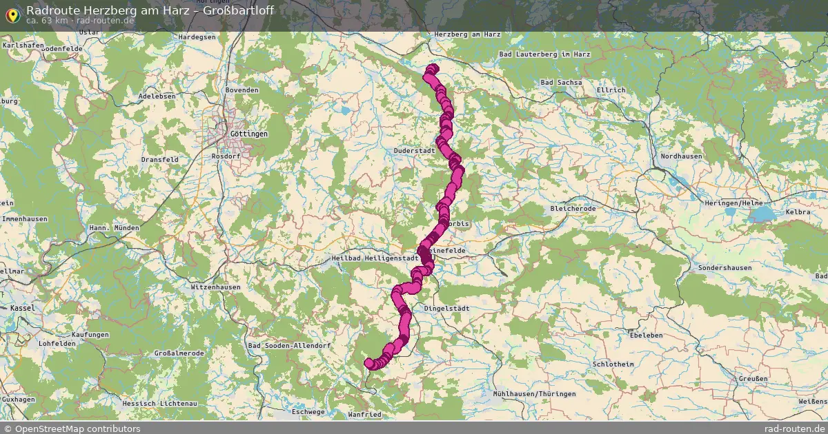 Radtour Herzberg Am Harz – Großbartloff