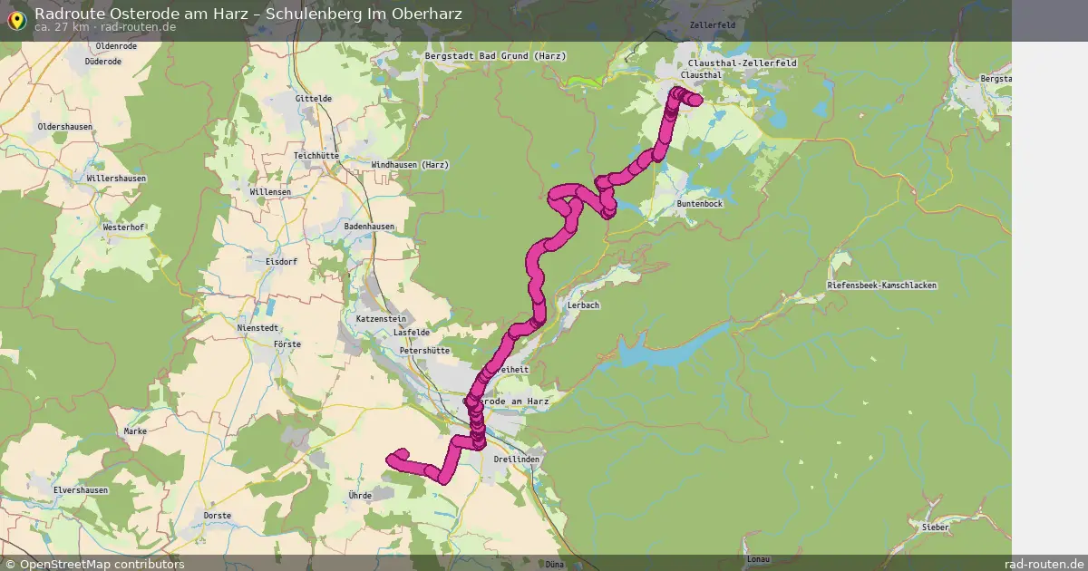 Radtour Osterode Am Harz – Clausthal-Zellerfeld