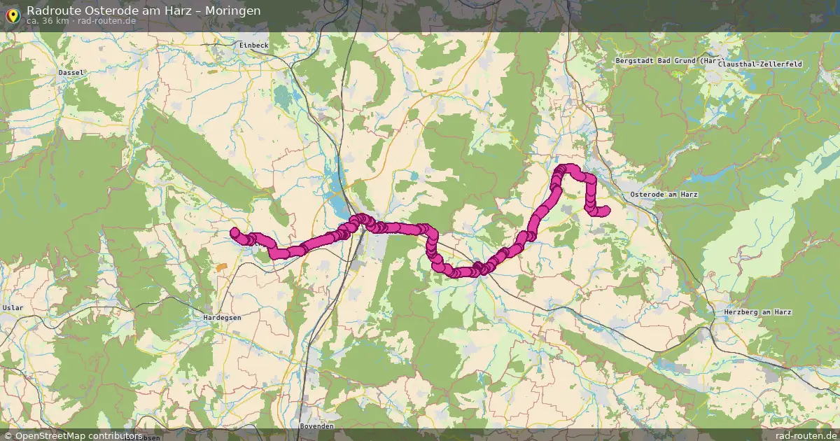 Fahrradroute Osterode Am Harz – Moringen
