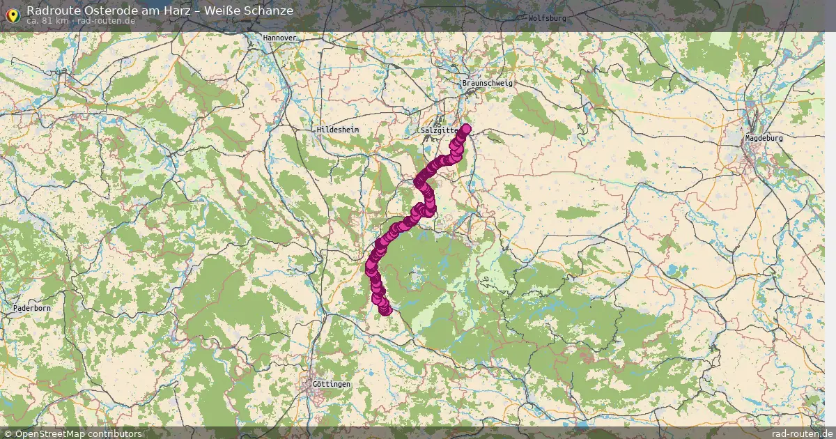 Radtour Osterode Am Harz – Weiße Schanze