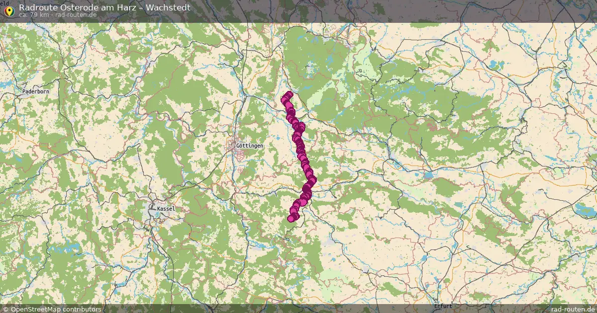 Fahrradroute Osterode Am Harz – Wachstedt