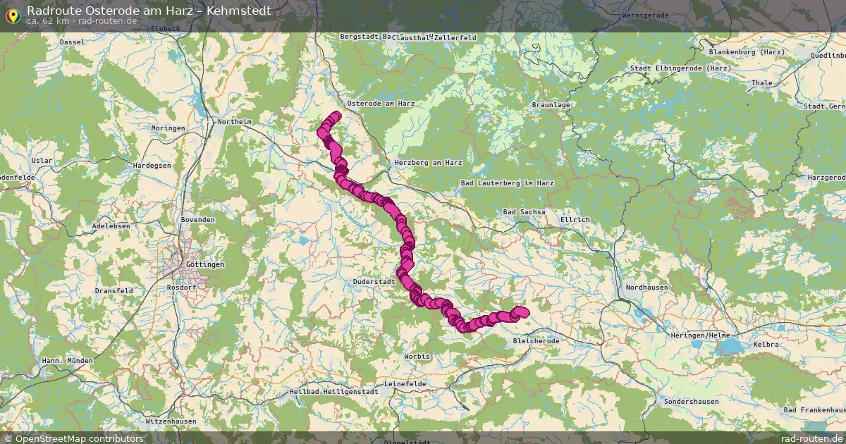Radtour Osterode Am Harz – Kehmstedt