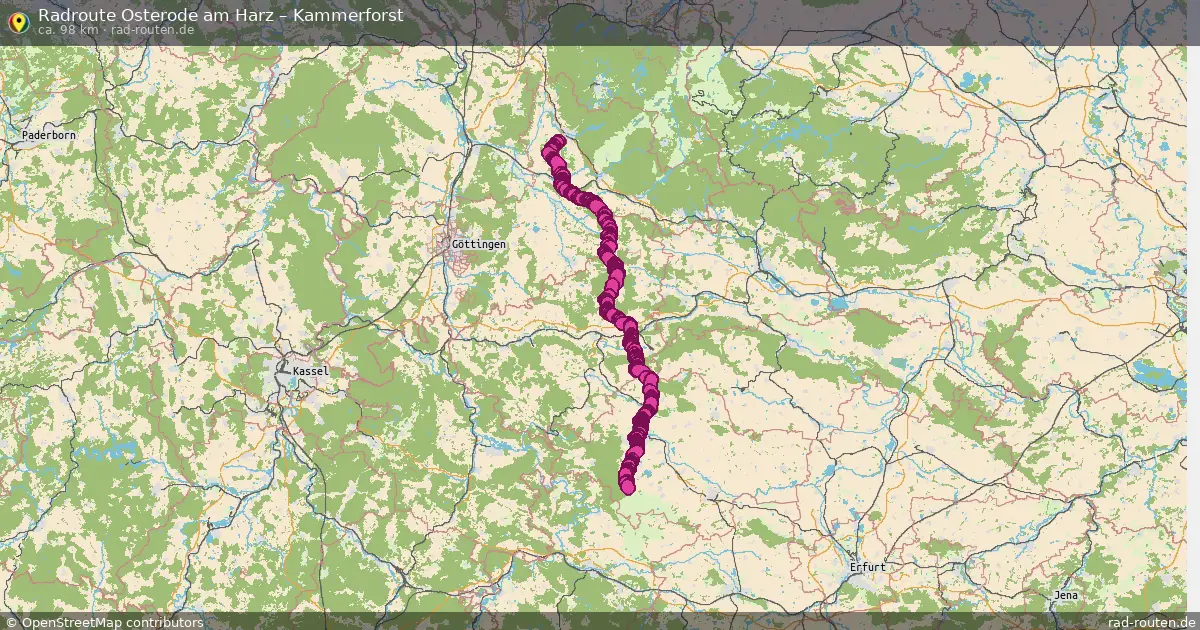 Fahrradroute Osterode Am Harz – Kammerforst