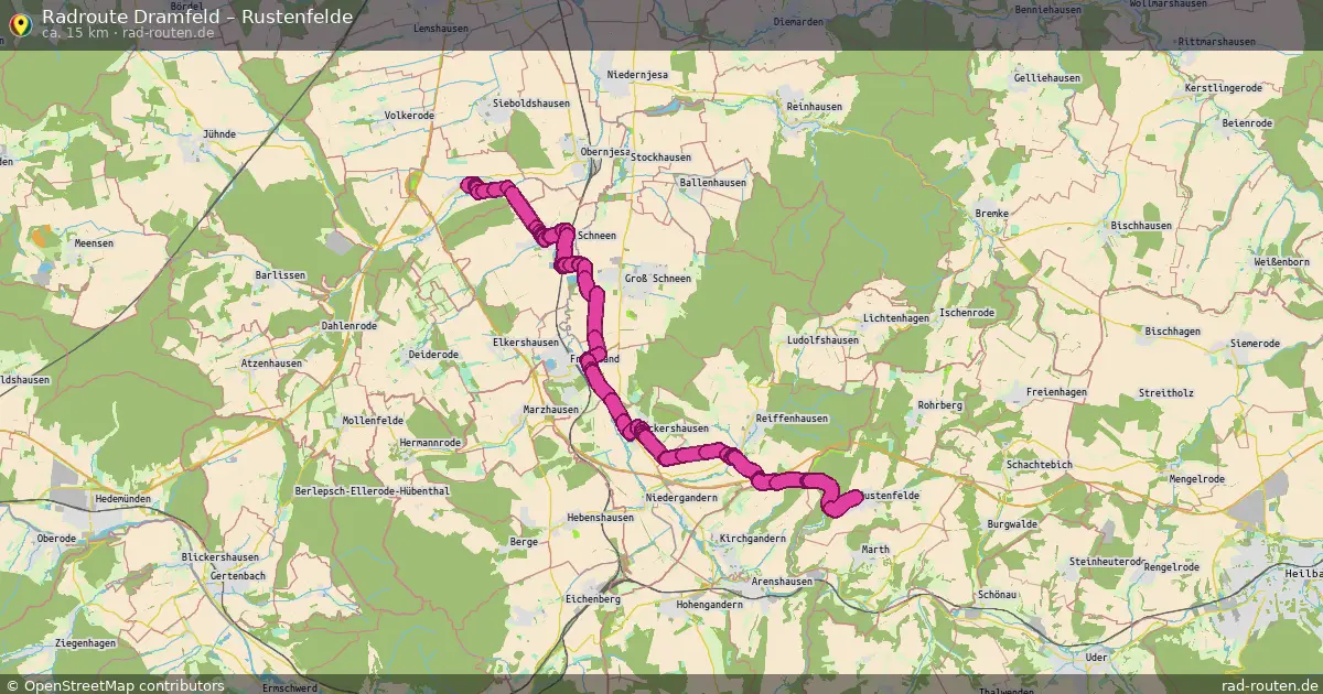 Radtour Dramfeld – Rustenfelde