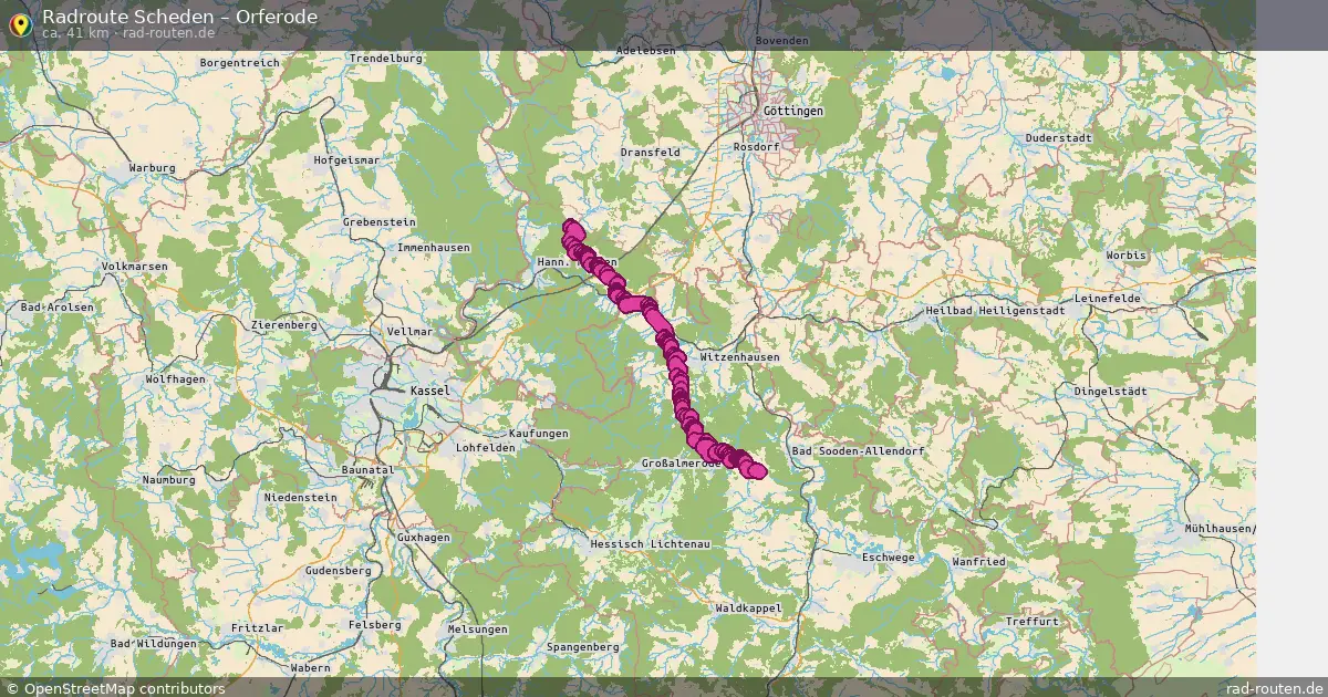 Radtour Scheden – Orferode