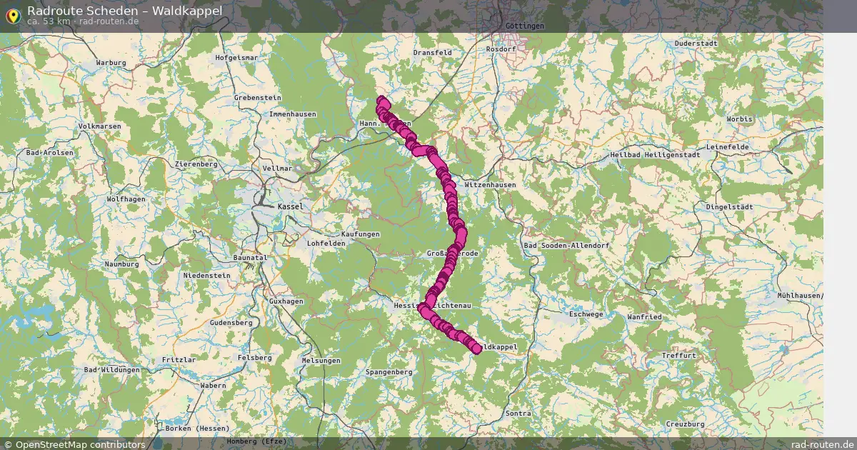Radtour Scheden – Waldkappel