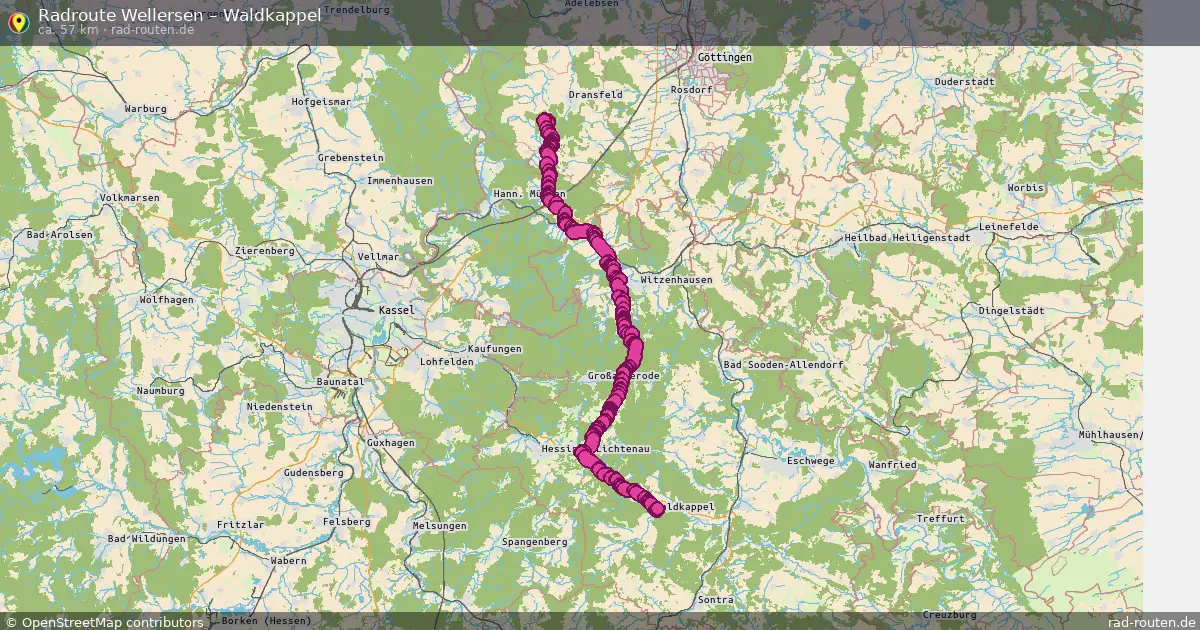 Radtour Wellersen – Waldkappel