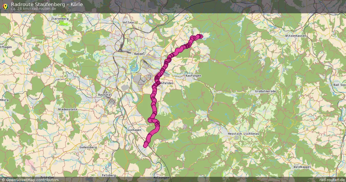 Radtour Staufenberg – Körle