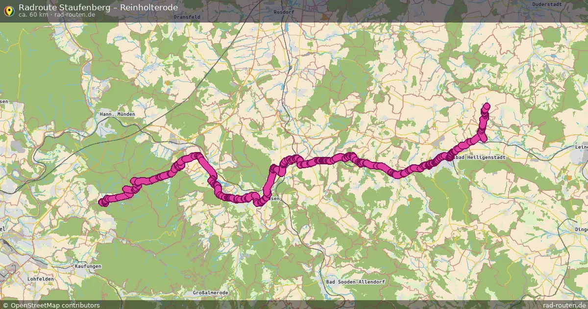 Radtour Staufenberg – Reinholterode