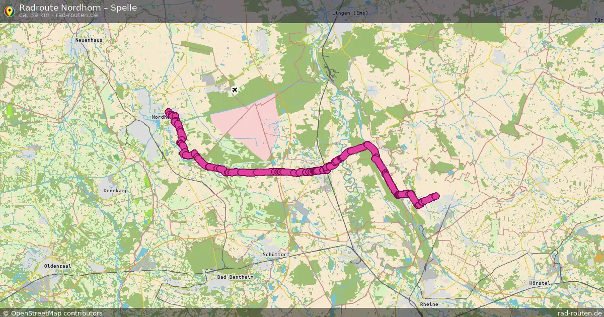 Fahrradroute Nordhorn – Spelle