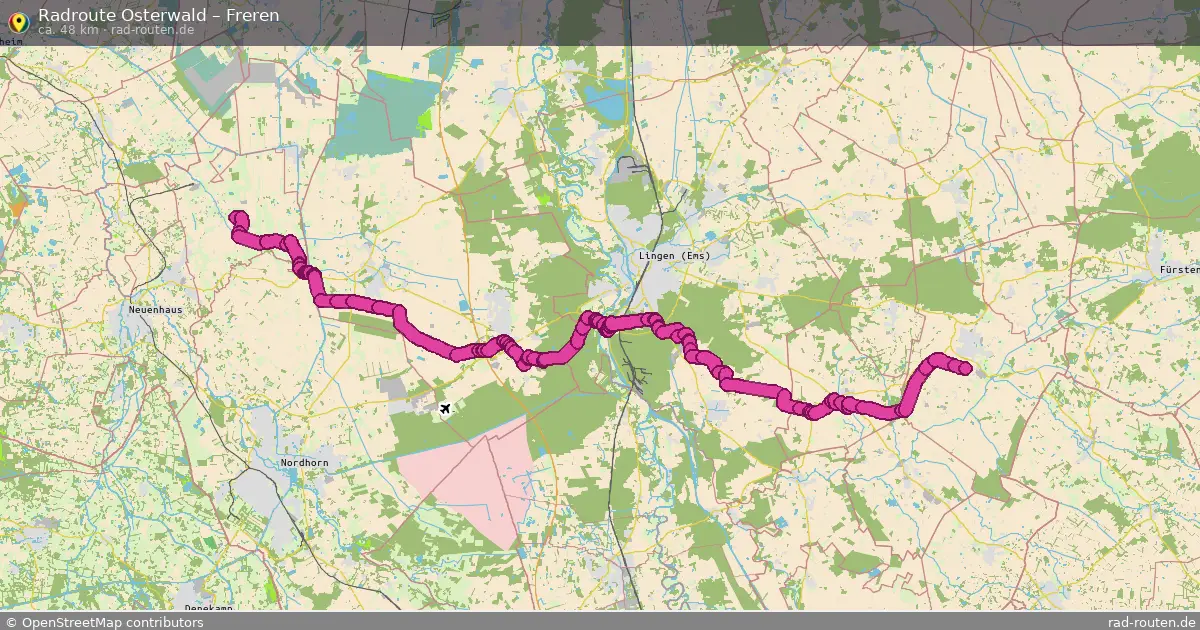 Fahrradroute Osterwald – Freren (48 km) – Rad-Routen.de