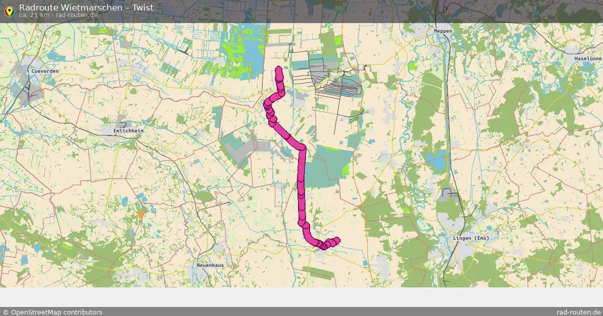 Fahrradroute Wietmarschen – Twist