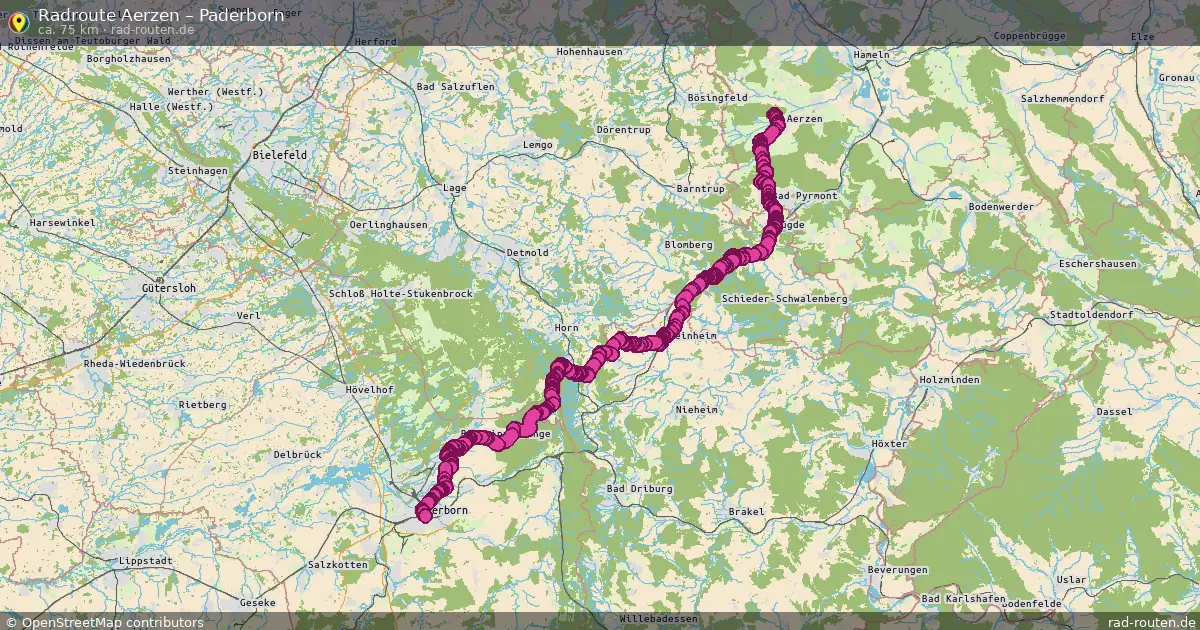 Radtour Aerzen – Paderborn
