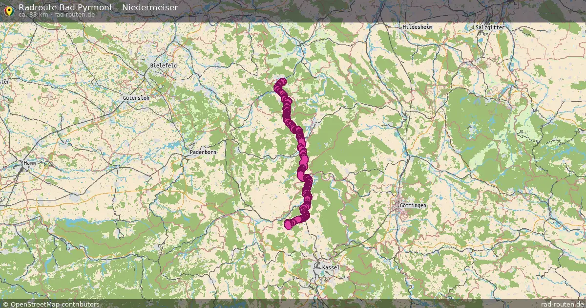 Radtour Bad Pyrmont – Niedermeiser