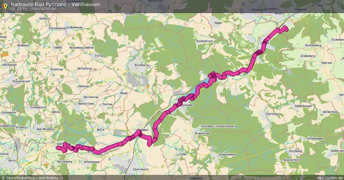Radtour Bad Pyrmont – Vahlhausen