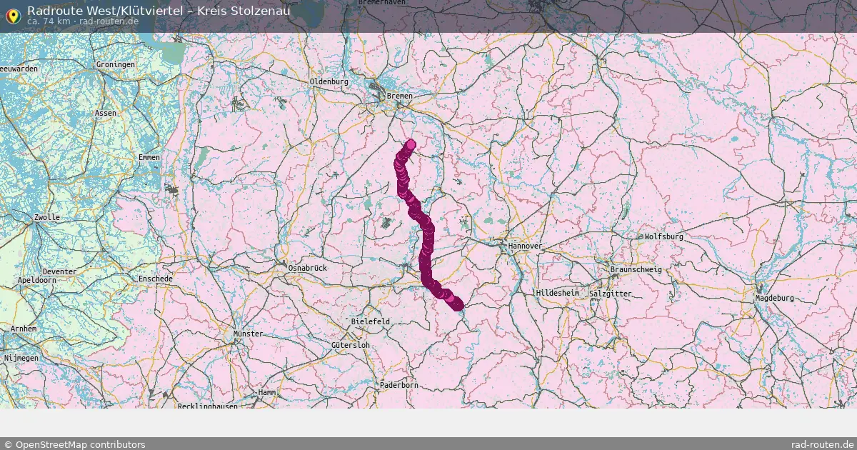Radtour West Klütviertel – Kreis Stolzenau