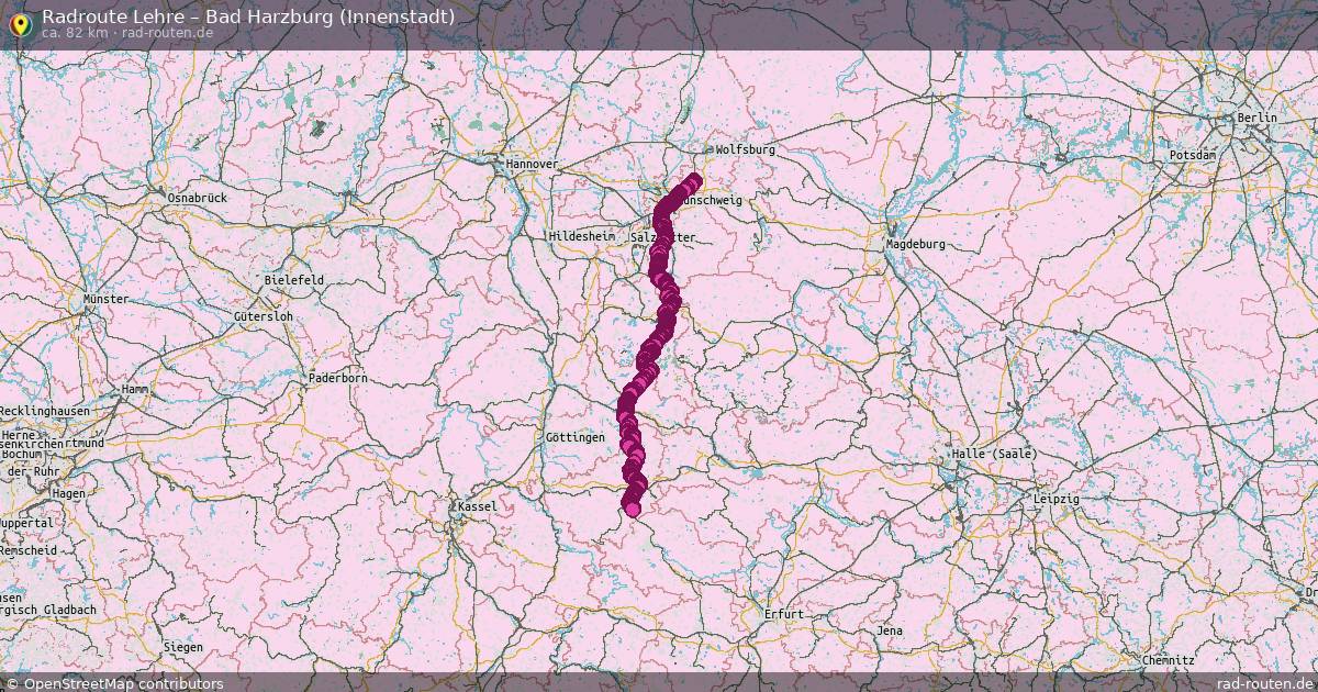 Radtour Lehre – Bad Harzburg (Innenstadt)