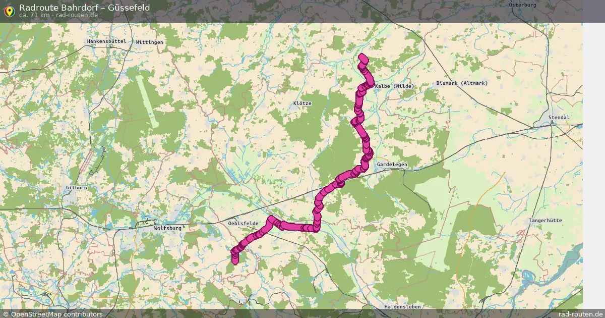 Radtour Bahrdorf – Güssefeld