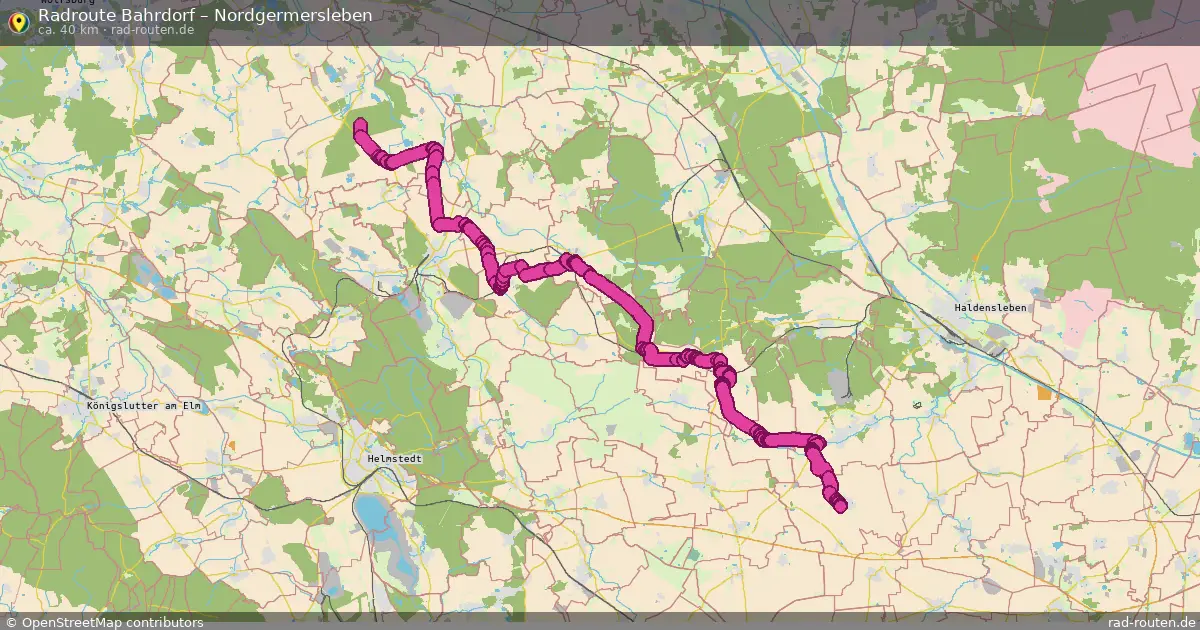 Fahrradroute Bahrdorf – Nordgermersleben