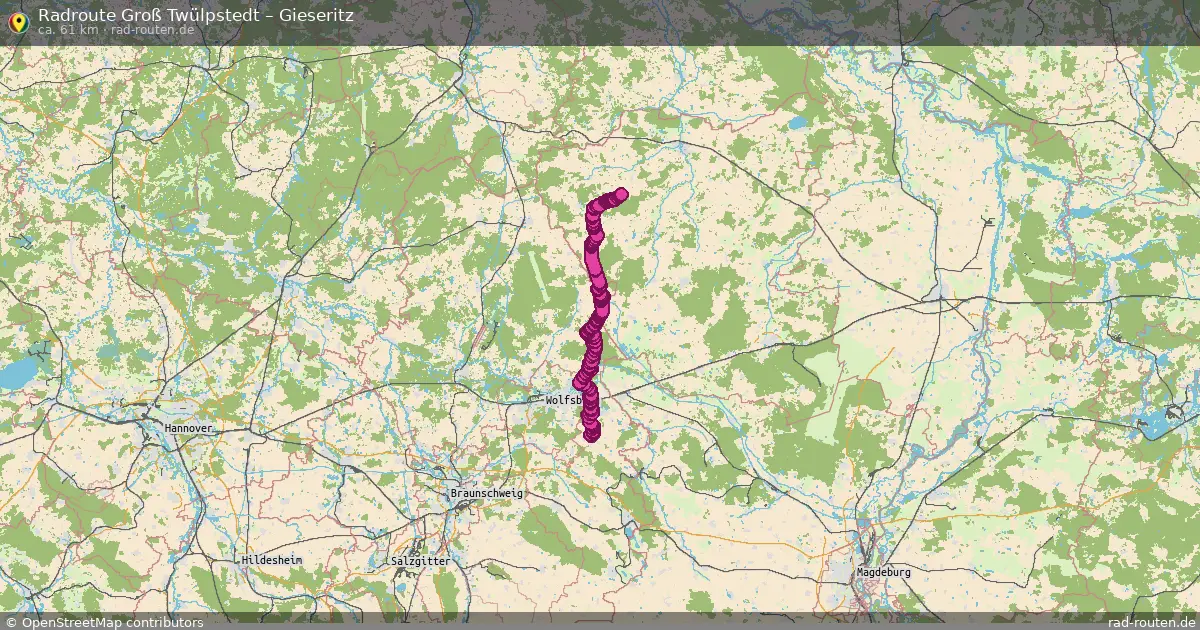 Fahrradroute Groß Twülpstedt – Gieseritz