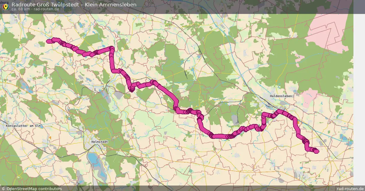 Fahrradroute Groß Twülpstedt – Klein Ammensleben