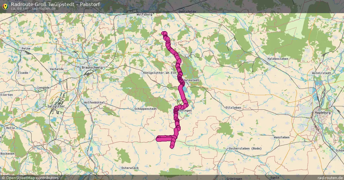Fahrradroute Groß Twülpstedt – Pabstorf