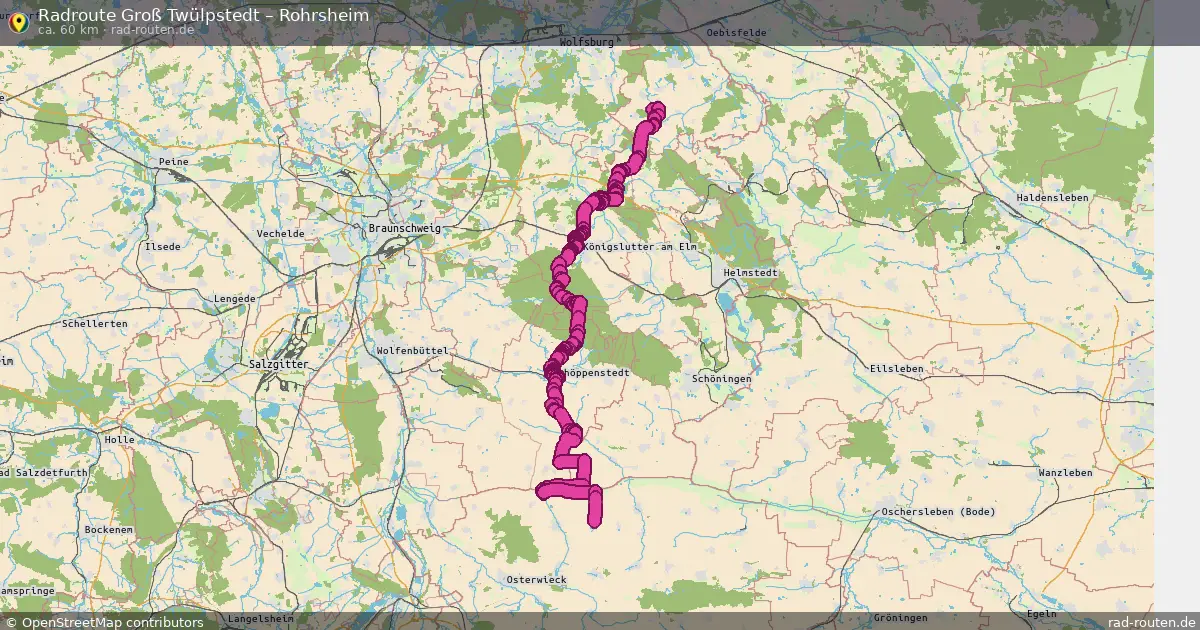 Fahrradroute Groß Twülpstedt – Rohrsheim