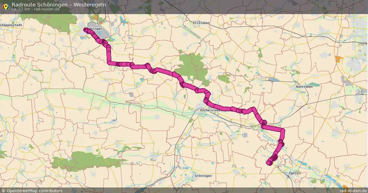 Fahrradroute Schöningen – Westeregeln