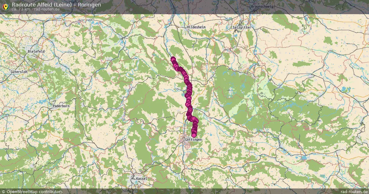 Fahrradroute Alfeld (Leine) – Roringen