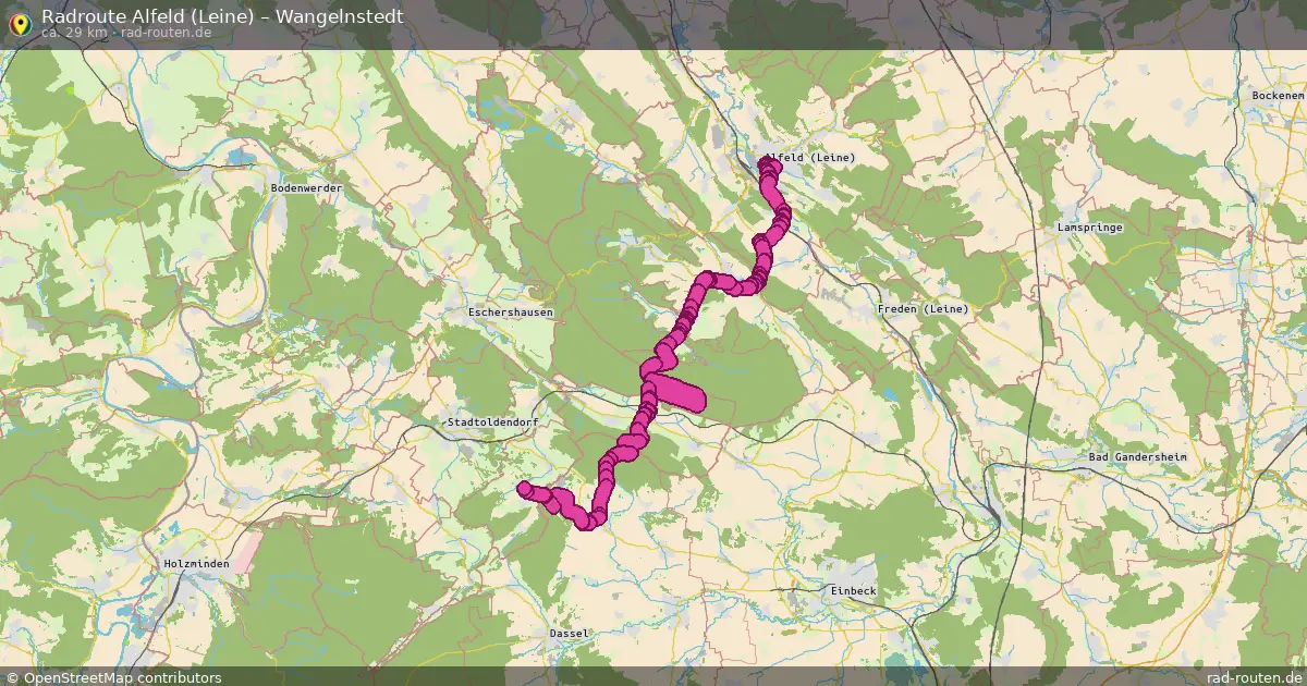 Radtour Alfeld (Leine) – Wangelnstedt