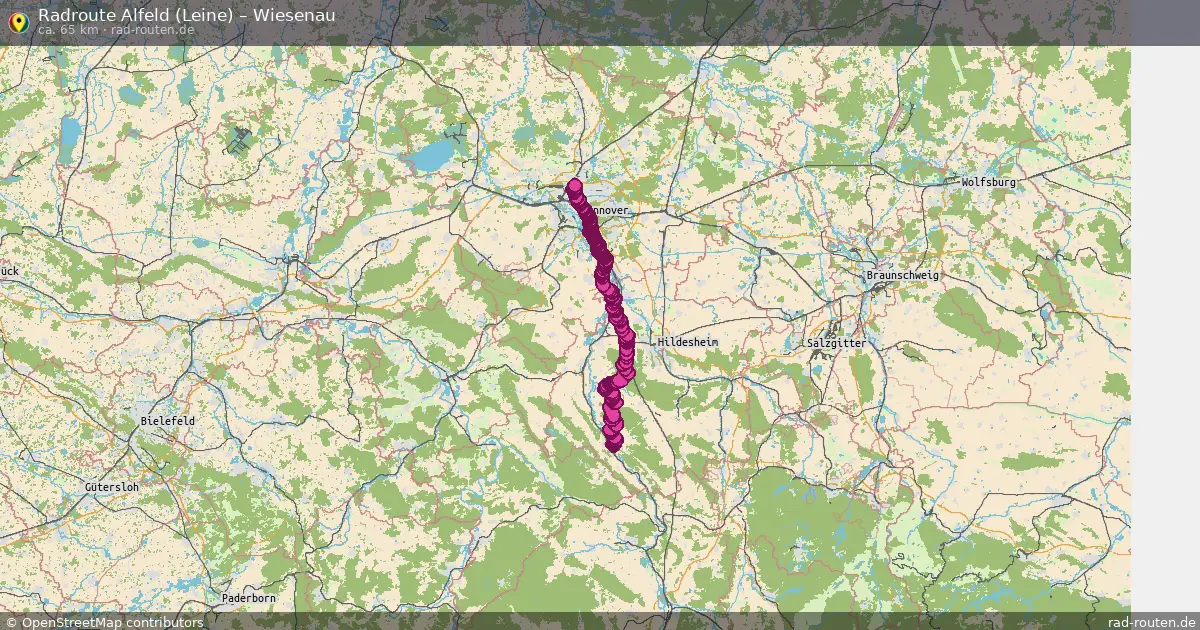 Radtour Alfeld (Leine) – Wiesenau
