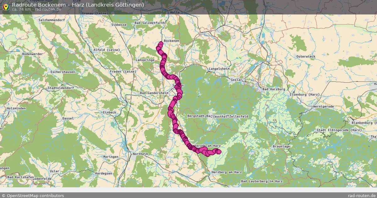 Radtour Bockenem – Harz (Landkreis Göttingen)