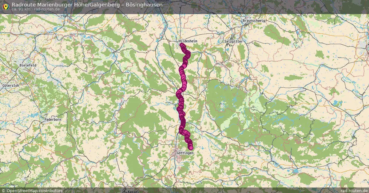 Radtour Marienburger Höhe Galgenberg – Bösinghausen