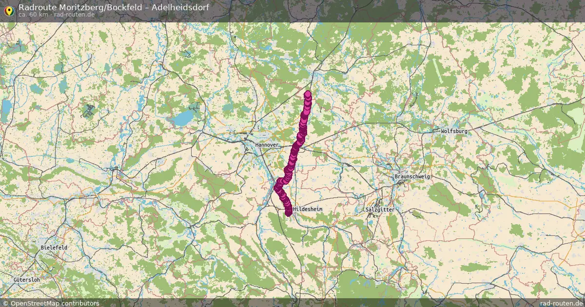 Radtour Moritzberg Bockfeld – Adelheidsdorf