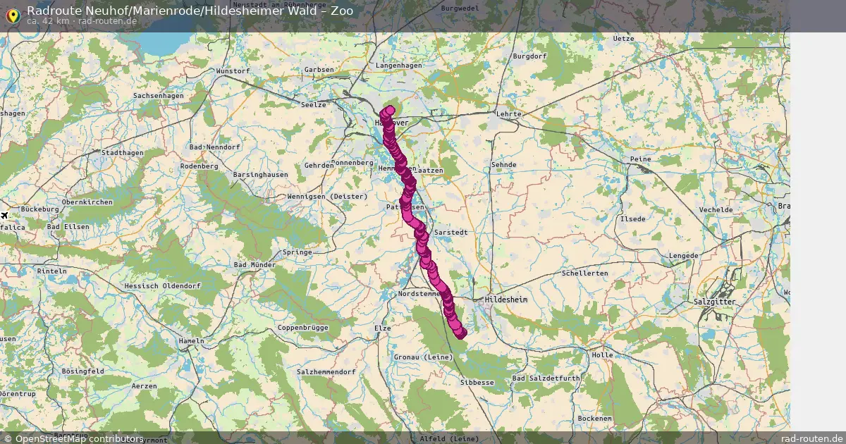Radtour Neuhof Marienrode Hildesheimer Wald – Zoo