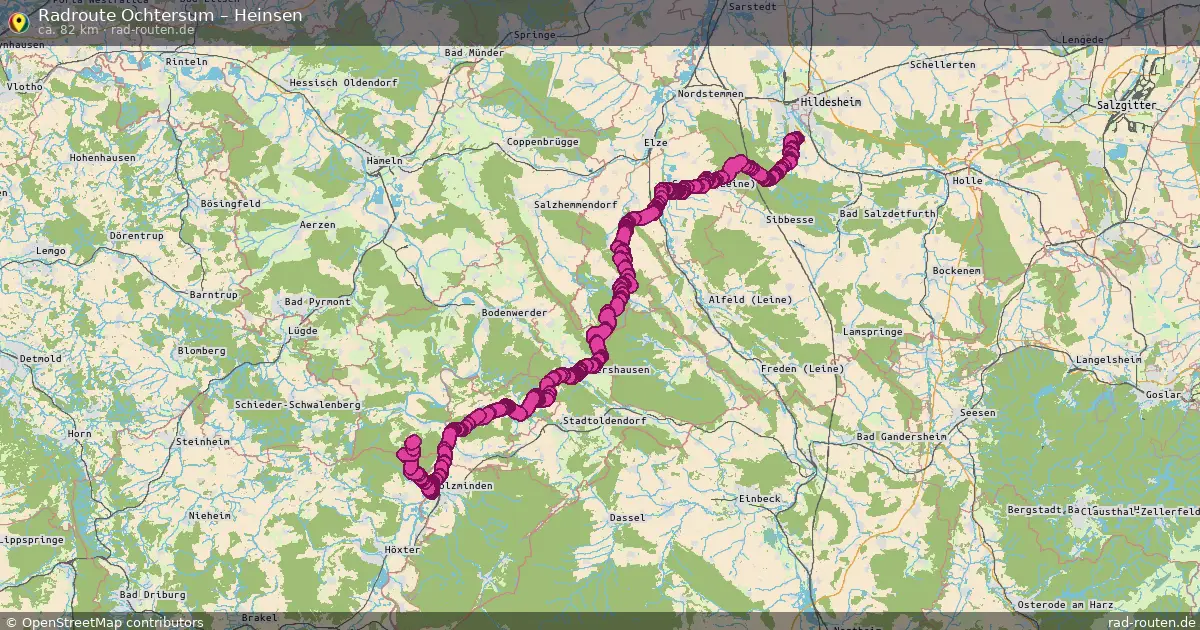 Fahrradroute Ochtersum – Heinsen (82 km) – Rad-Routen.de
