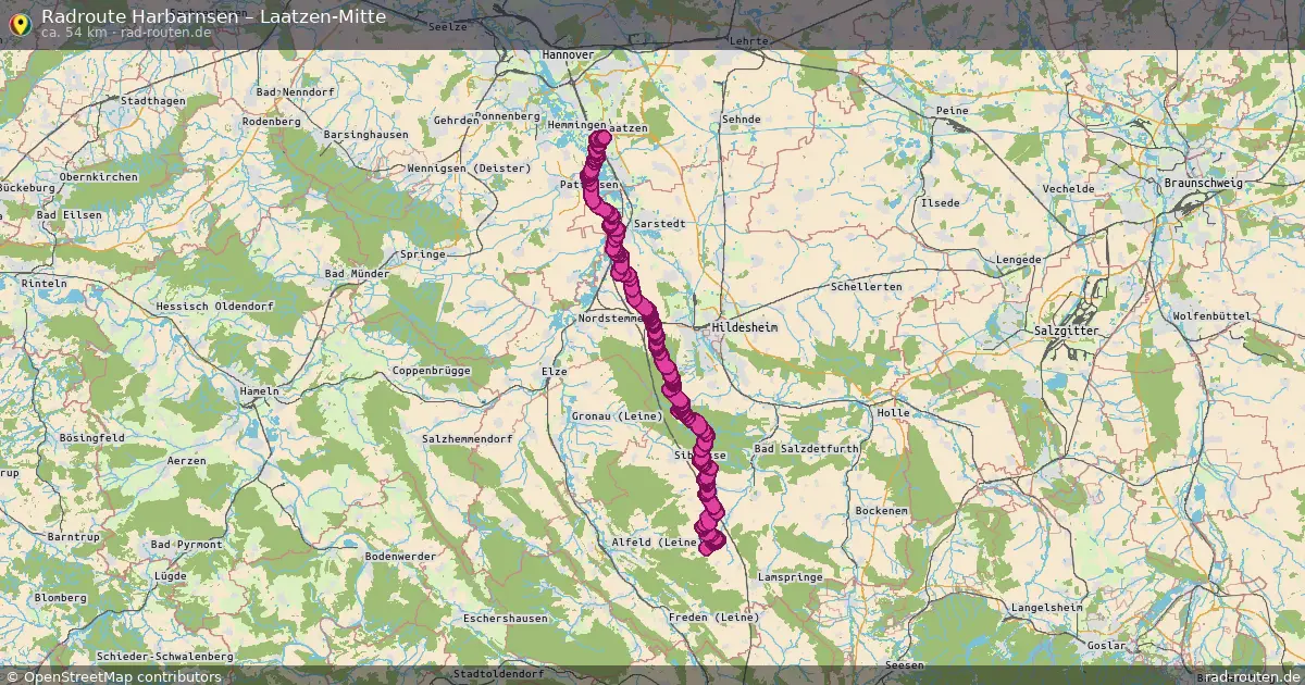 Radtour Harbarnsen – Laatzen-Mitte