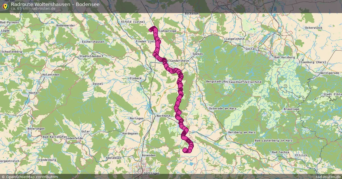 Radtour Woltershausen – Bodensee