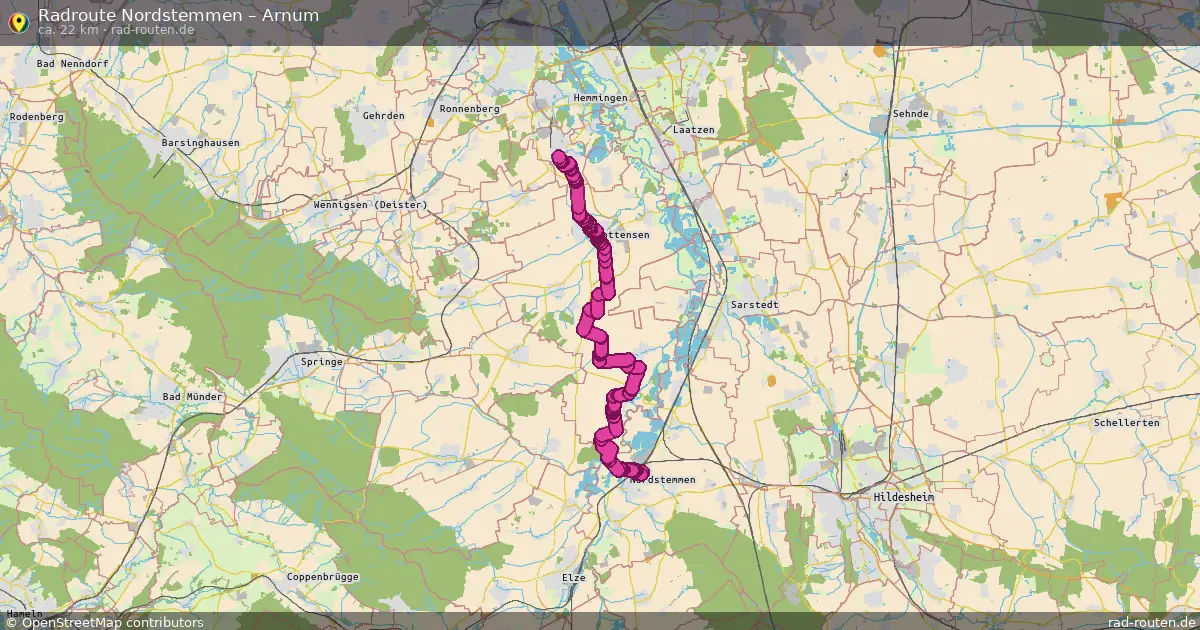 Radtour Nordstemmen – Arnum